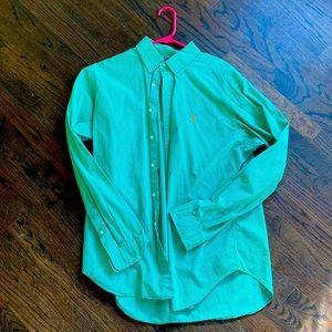 Ralph Lauren blue label classic fit mens dress shirt